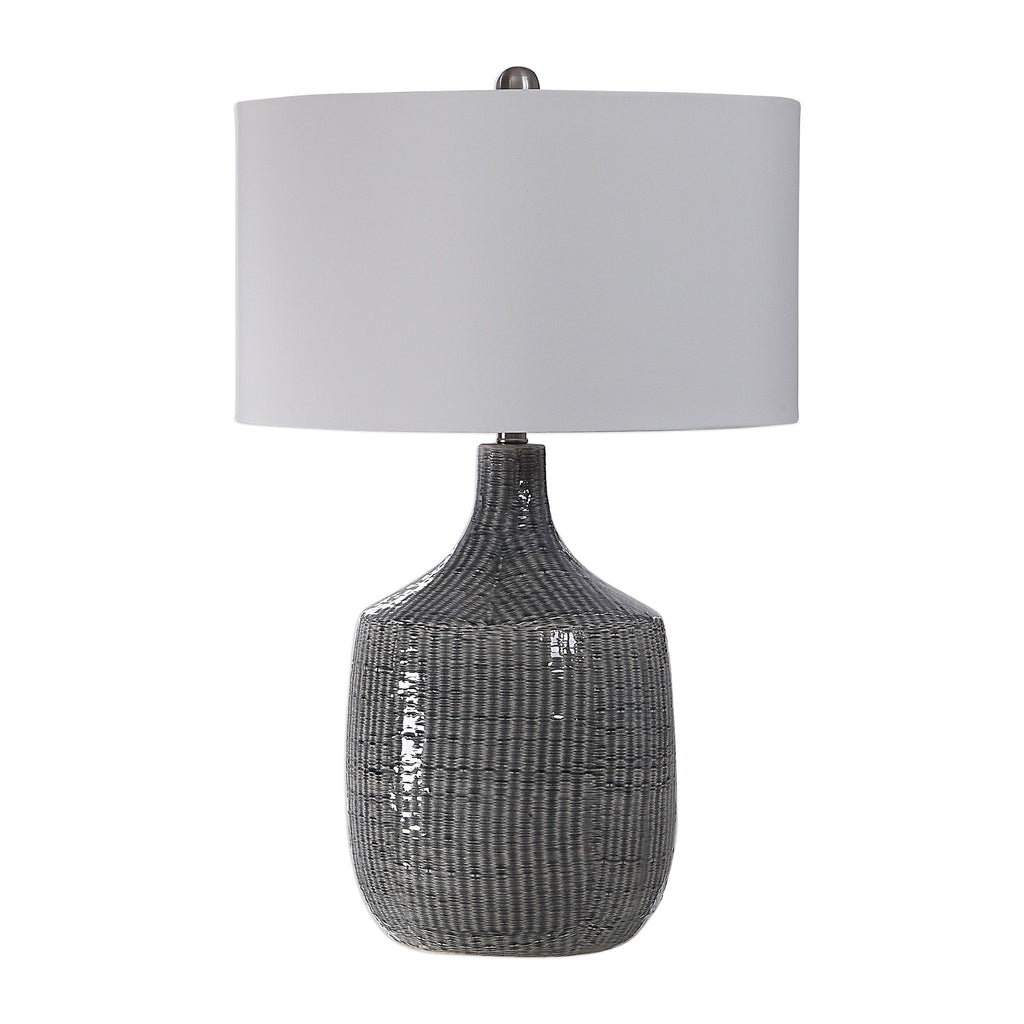 Felipe Distressed Gray Table Lamp