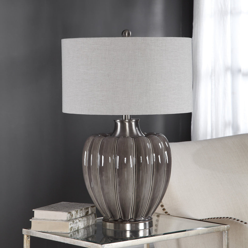 Adler Smoky Gray Table Lamp