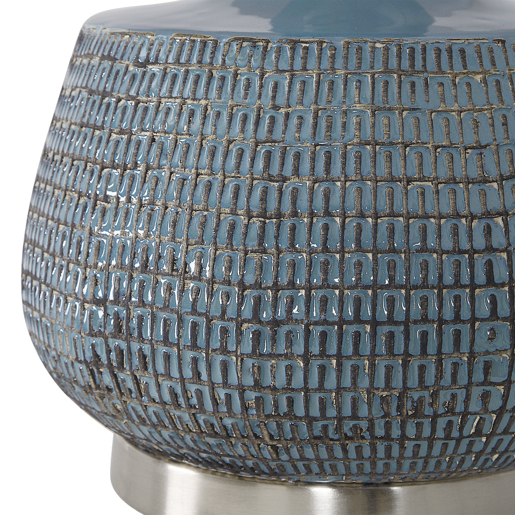 Hearst Blue Glaze Table Lamp