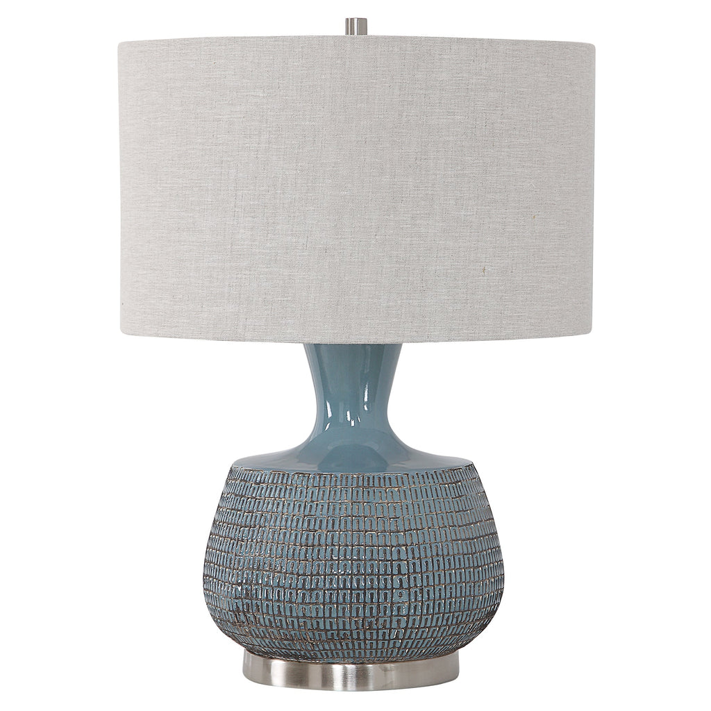 Hearst Blue Glaze Table Lamp