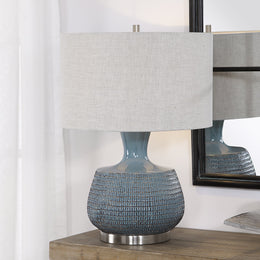 Hearst Blue Glaze Table Lamp