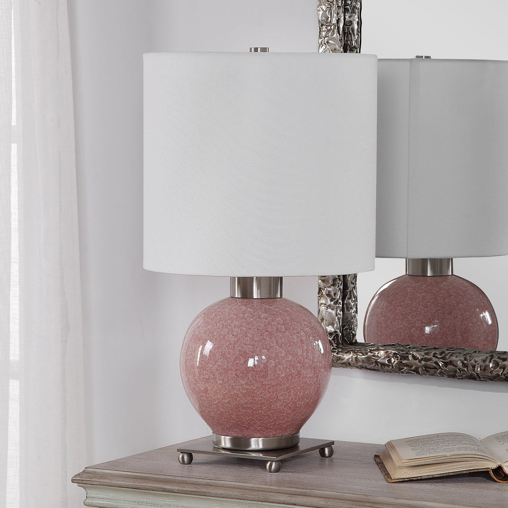 Rhoda Soft Pink Buffet Lamp