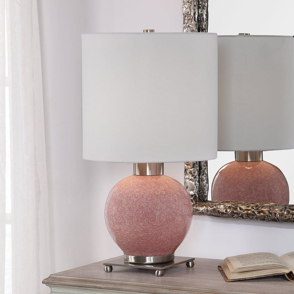 Rhoda Soft Pink Buffet Lamp