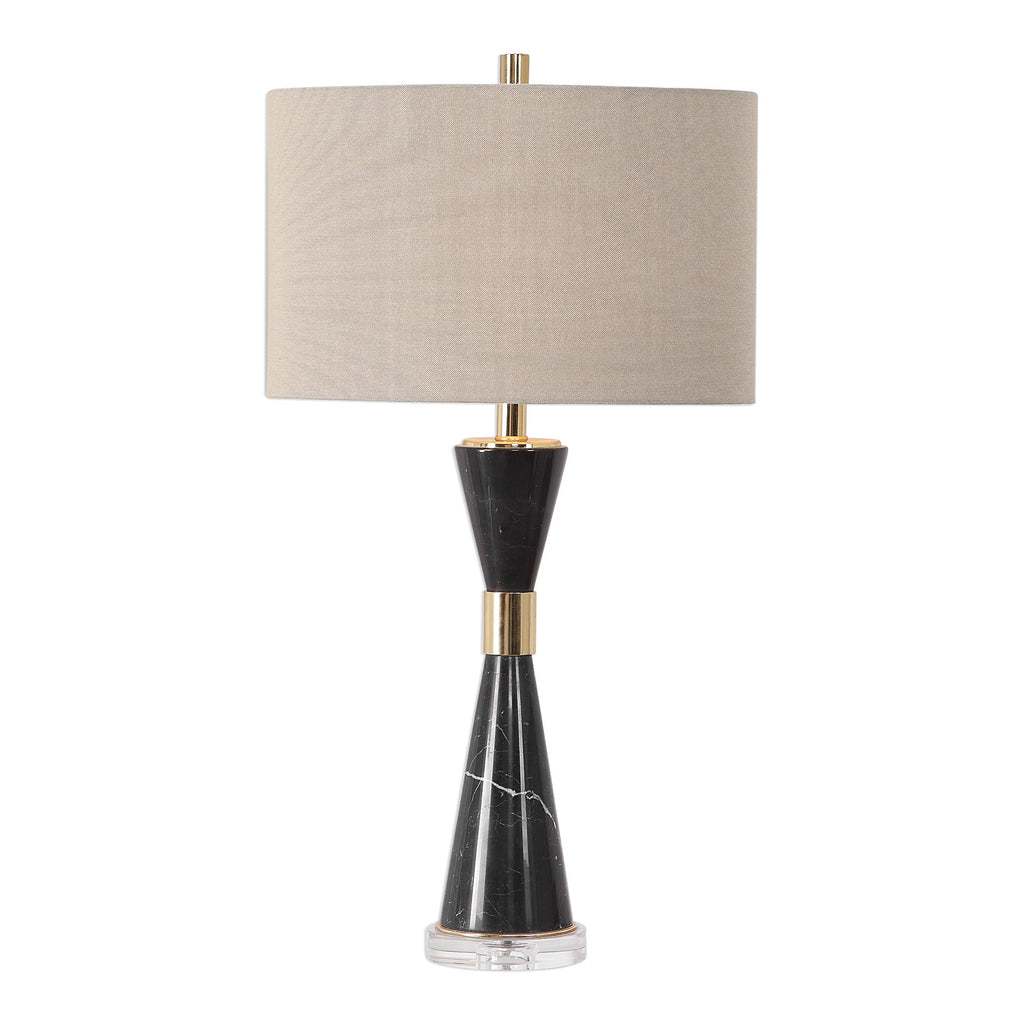 Alastair Black Marble Table Lamp