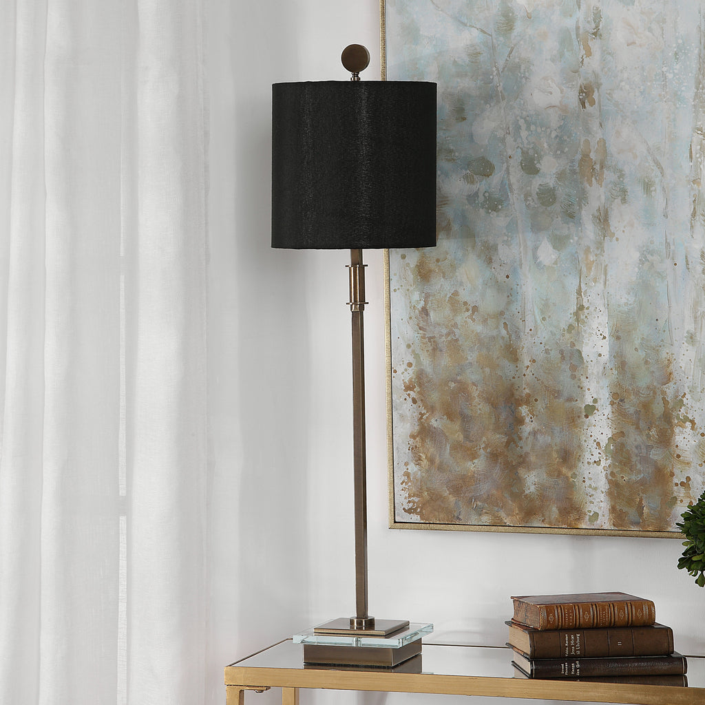 Volante Antique Brass Table Lamp