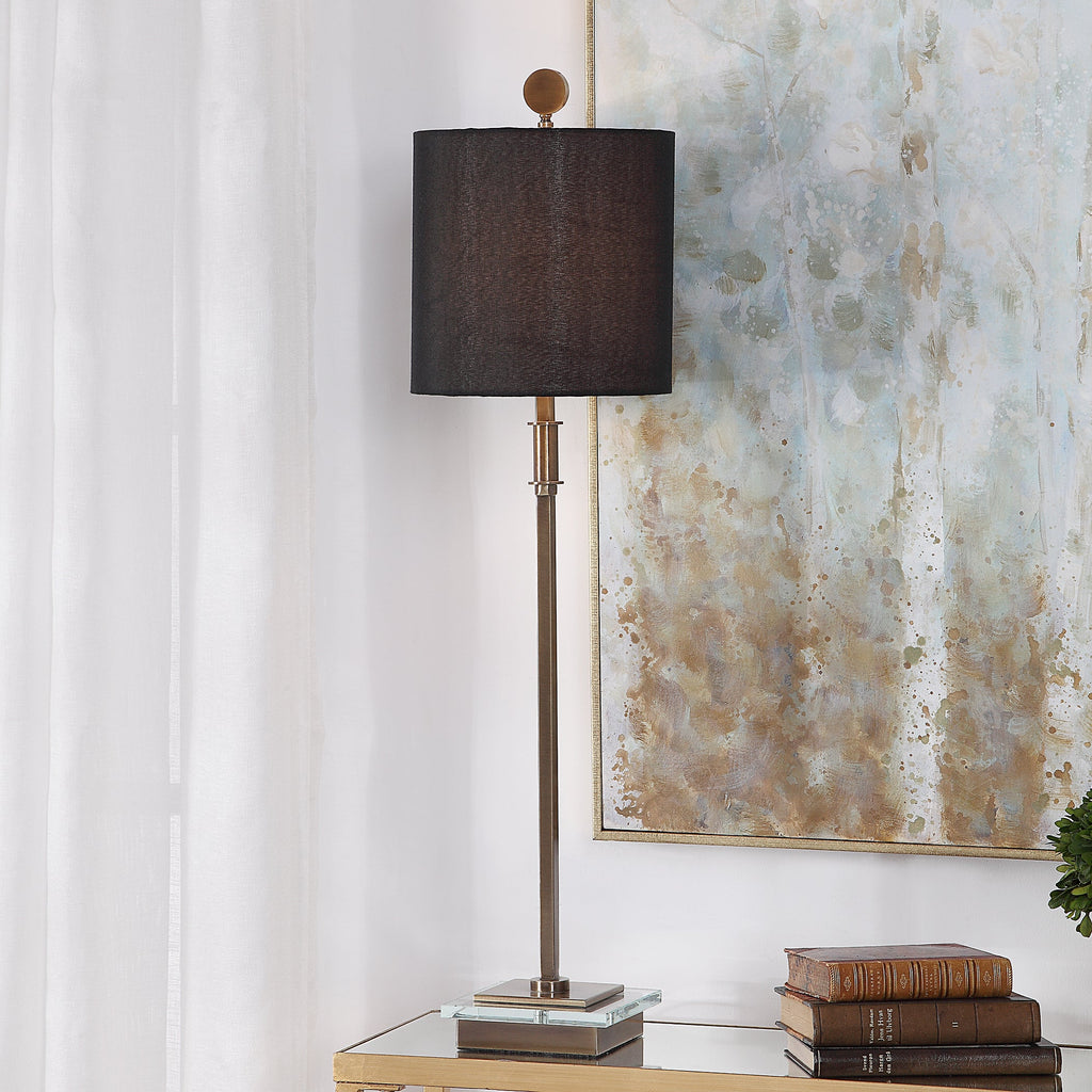 Volante Antique Brass Table Lamp