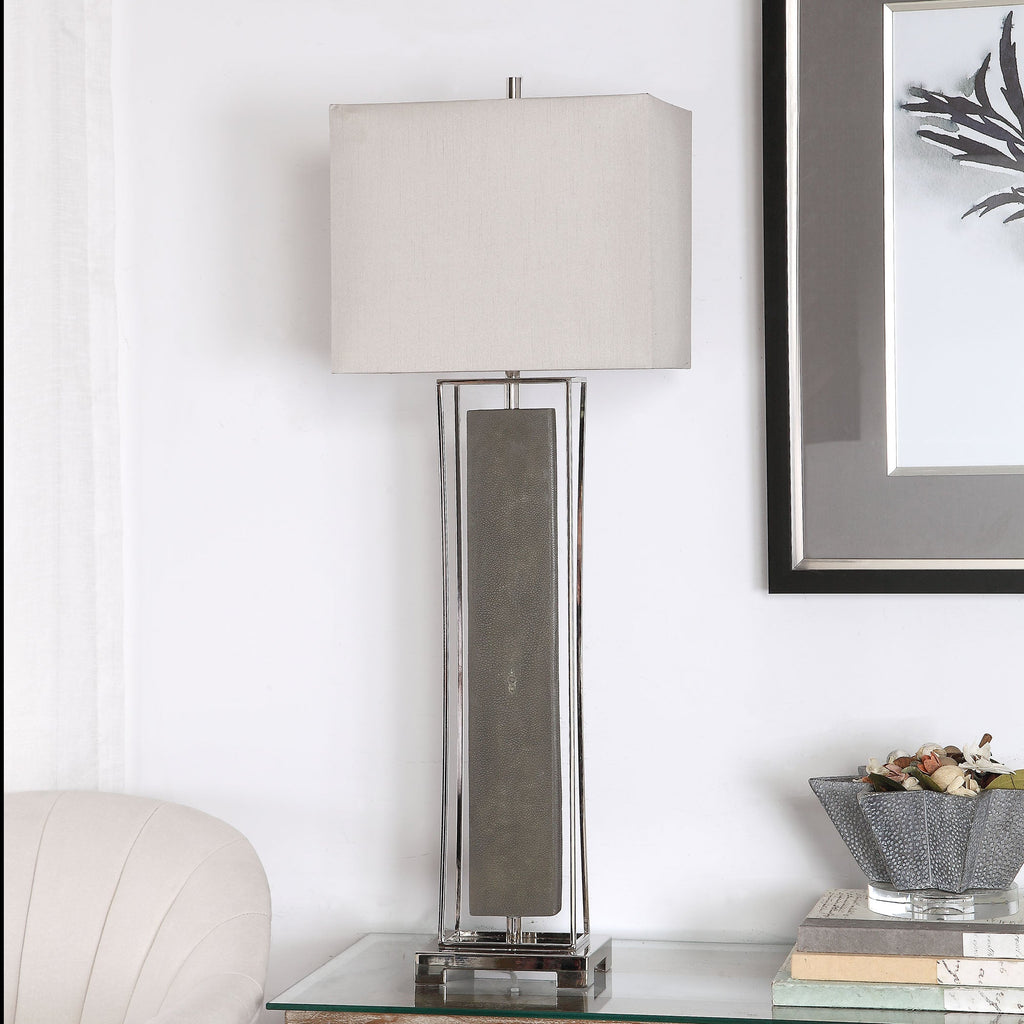 Sakana Gray Buffet Lamp