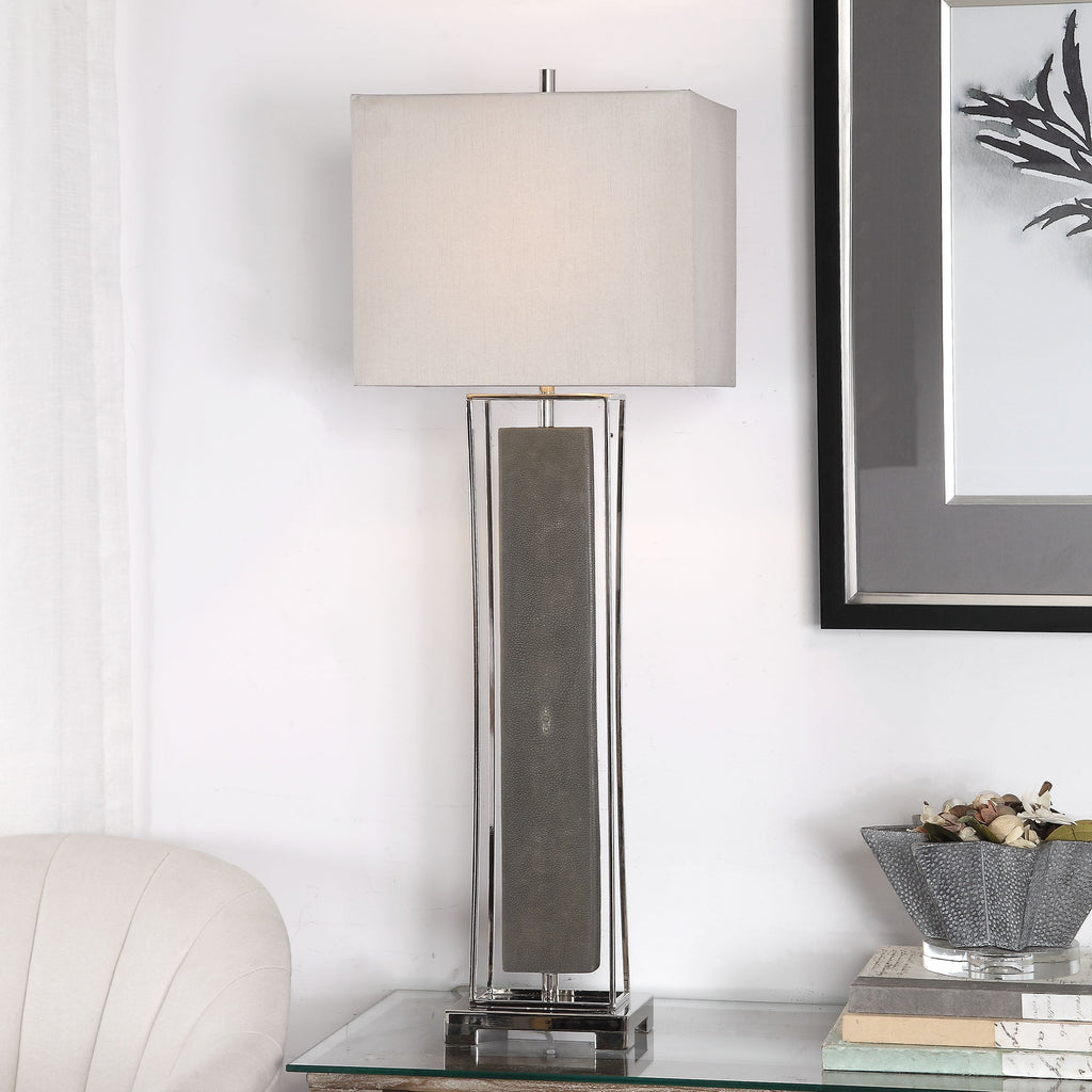 Sakana Gray Buffet Lamp