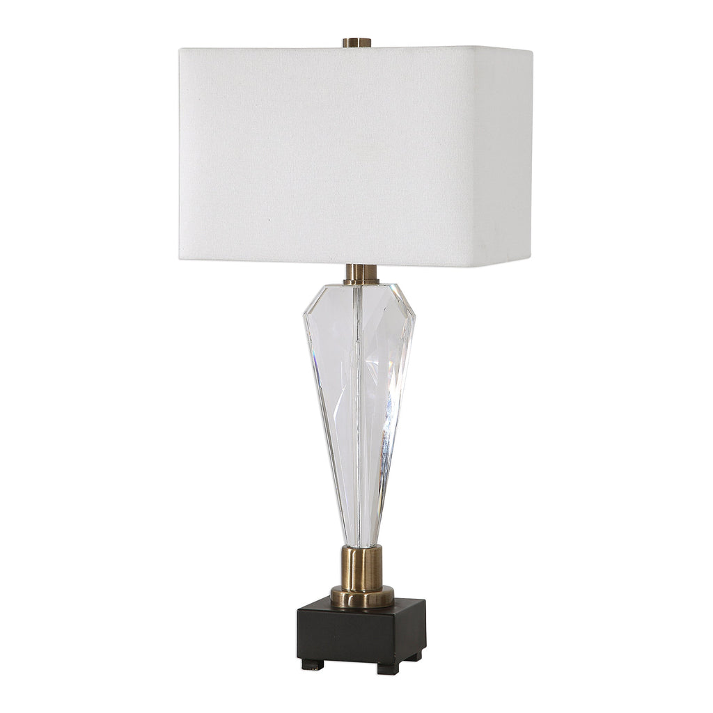 Cora Geometric Crystal Table Lamp