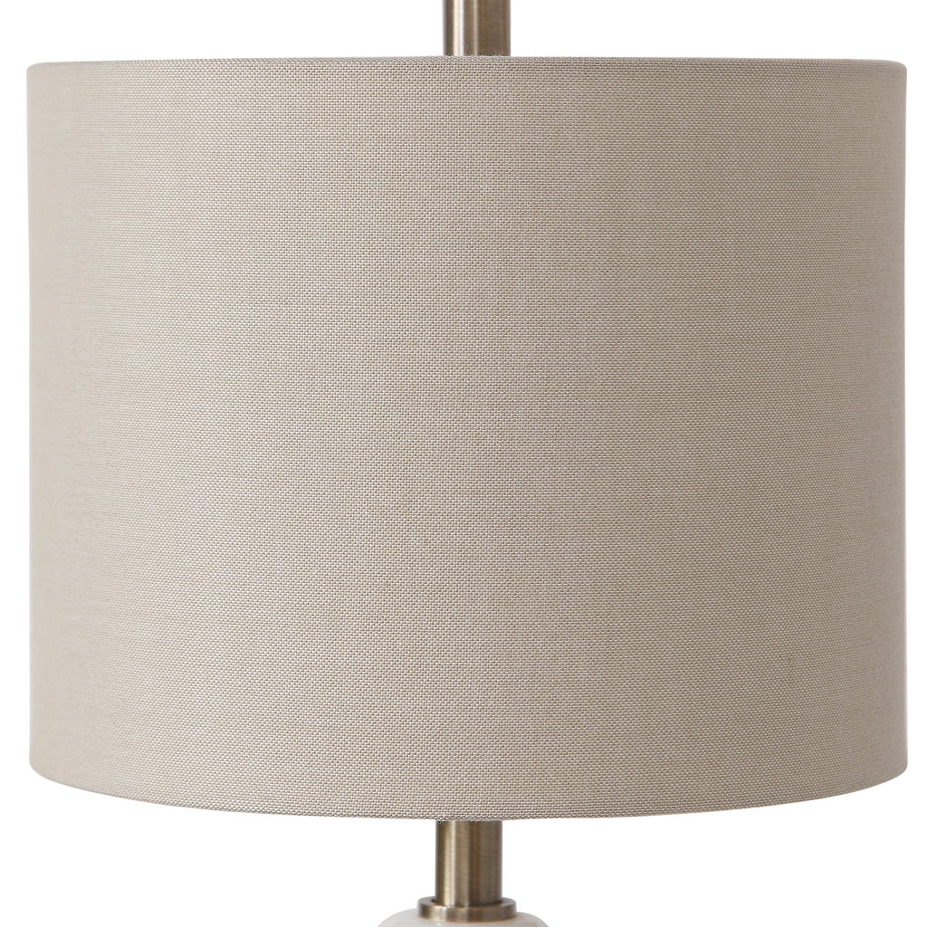 Natania Plated Brass Buffet Lamp