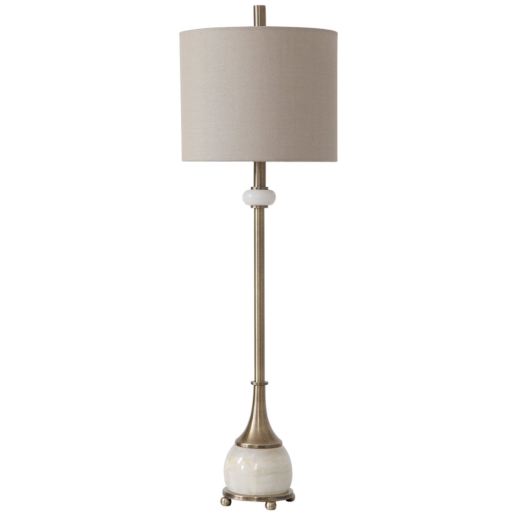 Natania Plated Brass Buffet Lamp