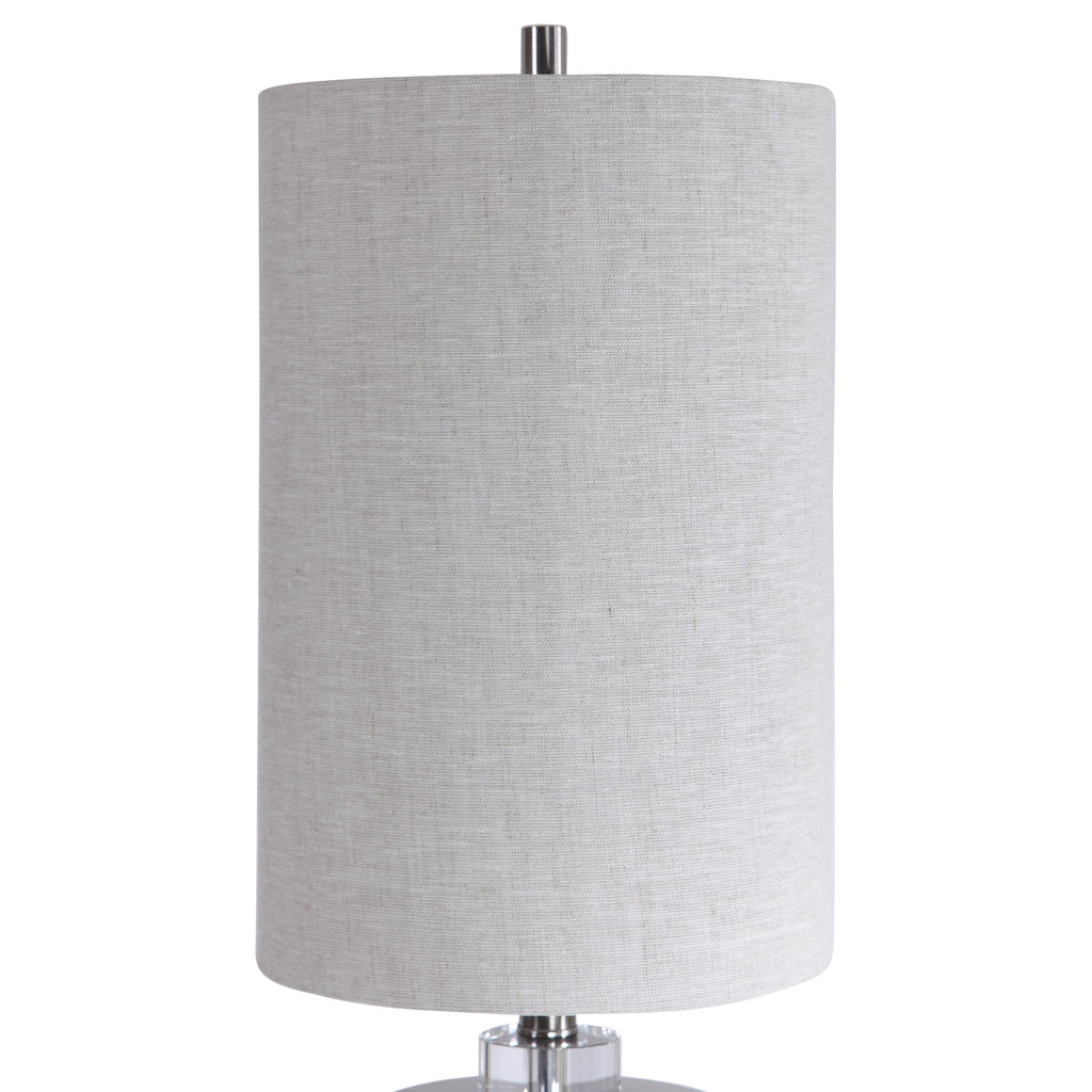 Elyn Glossy White Accent Lamp