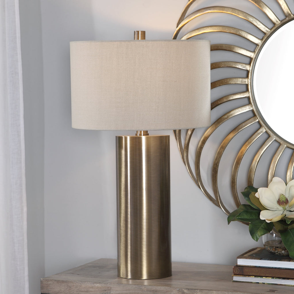 Taria Brushed Brass Table Lamp