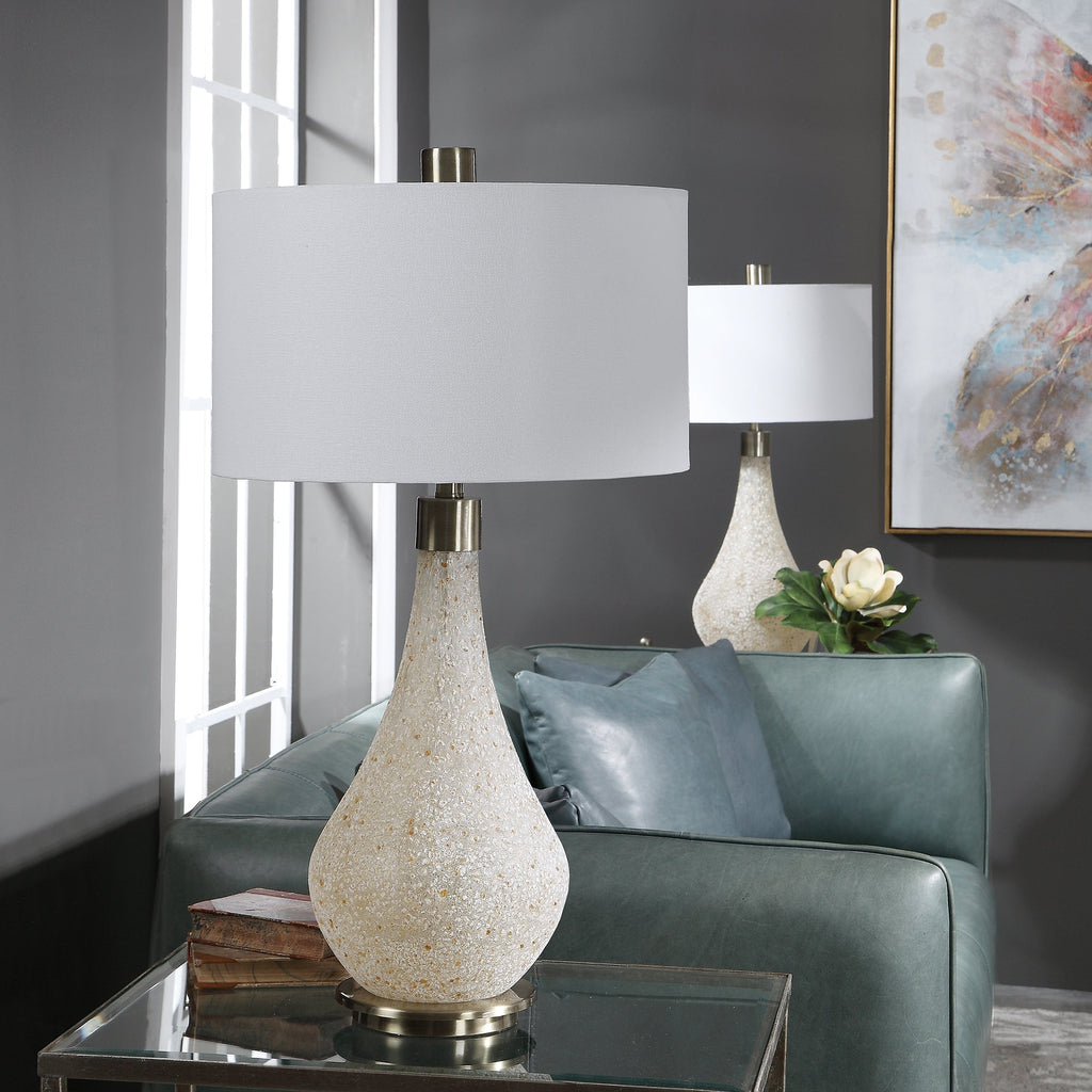 Chaya Textured Cream Table Lamp