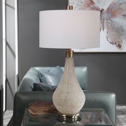 Chaya Textured Cream Table Lamp