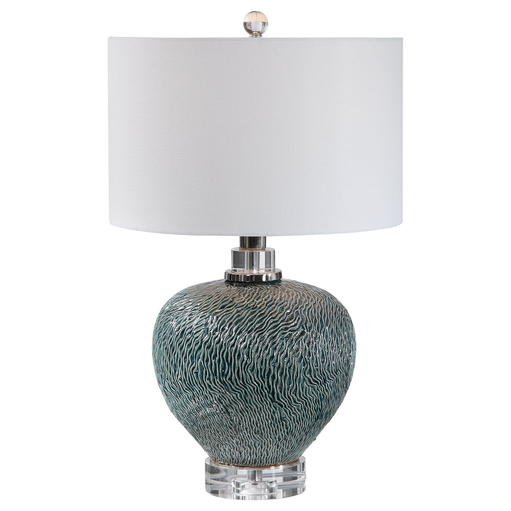 Almera Dark Teal Table Lamp