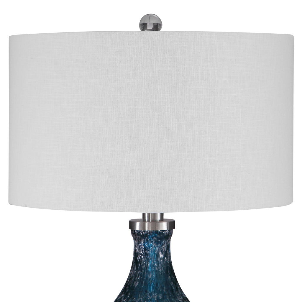 Eline Blue Glass Table Lamp