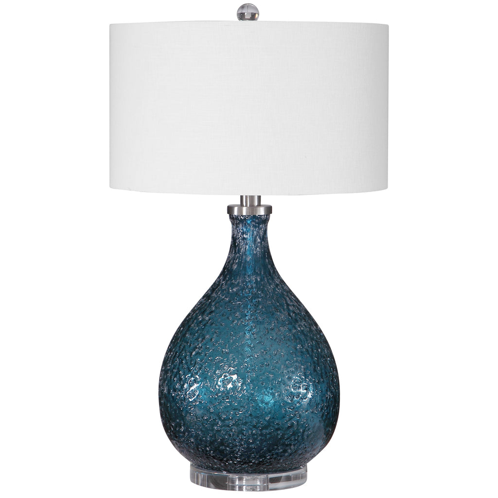 Eline Blue Glass Table Lamp