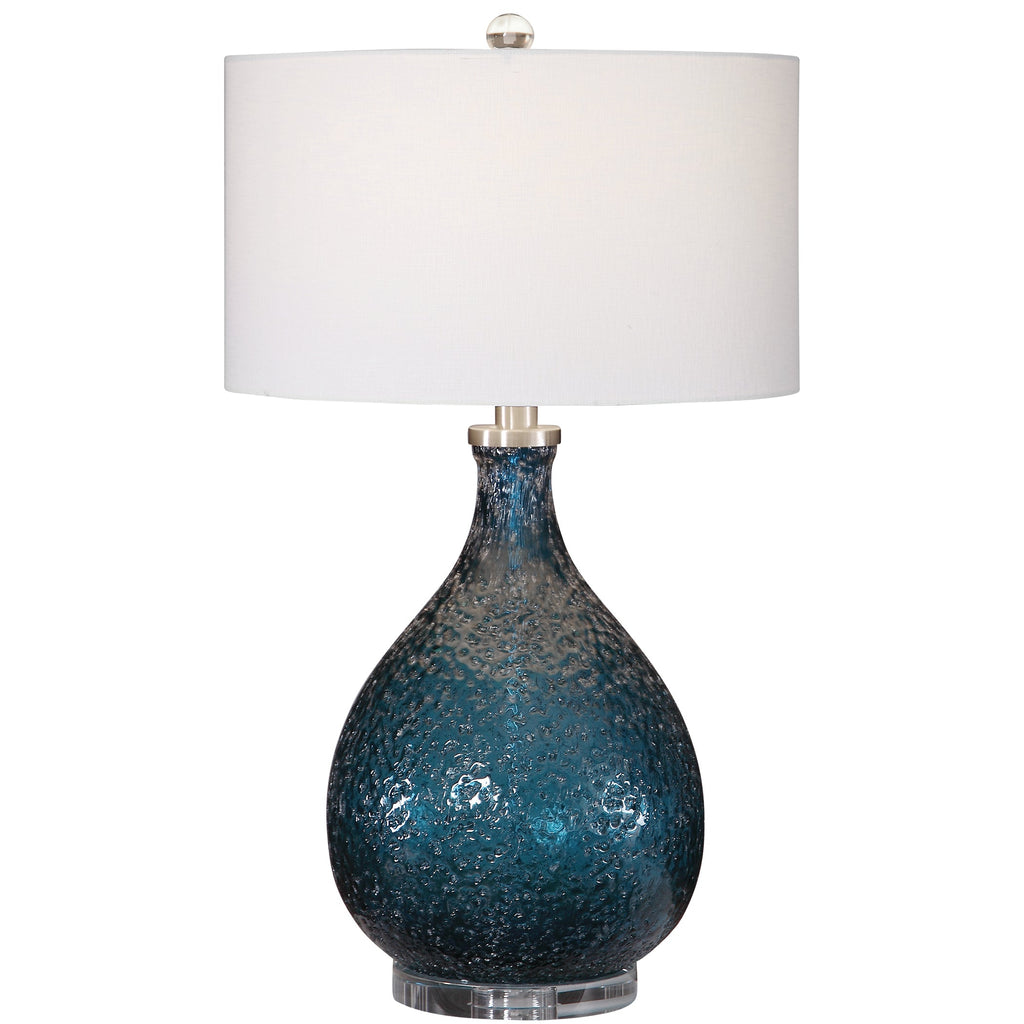 Eline Blue Glass Table Lamp