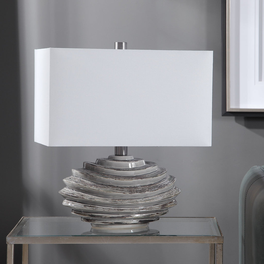 Talucah Gray Table Lamp