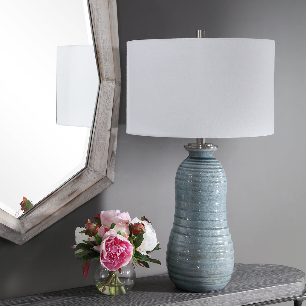 Zaila Light Blue Table Lamp