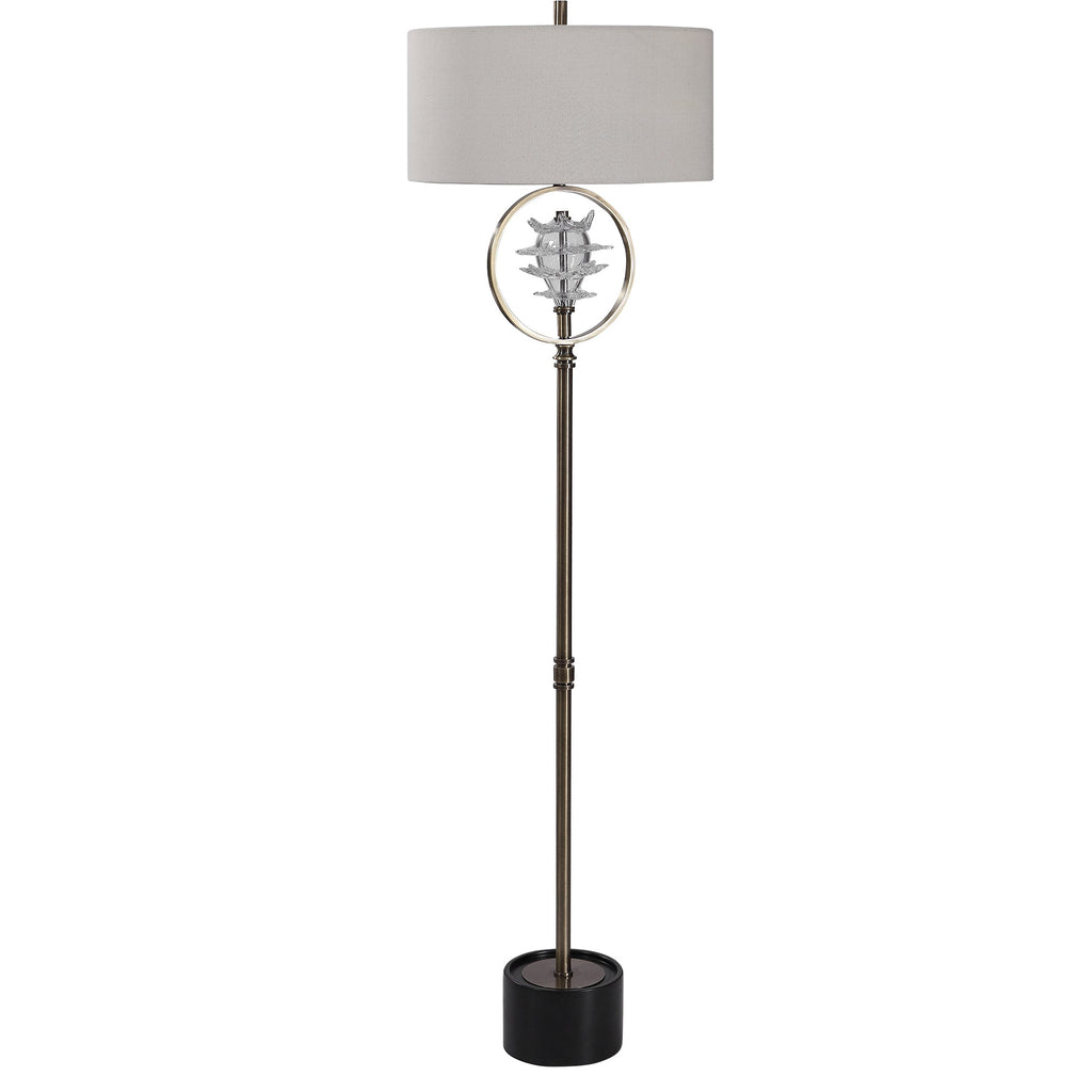 Pitaya Antique Brass Floor Lamp