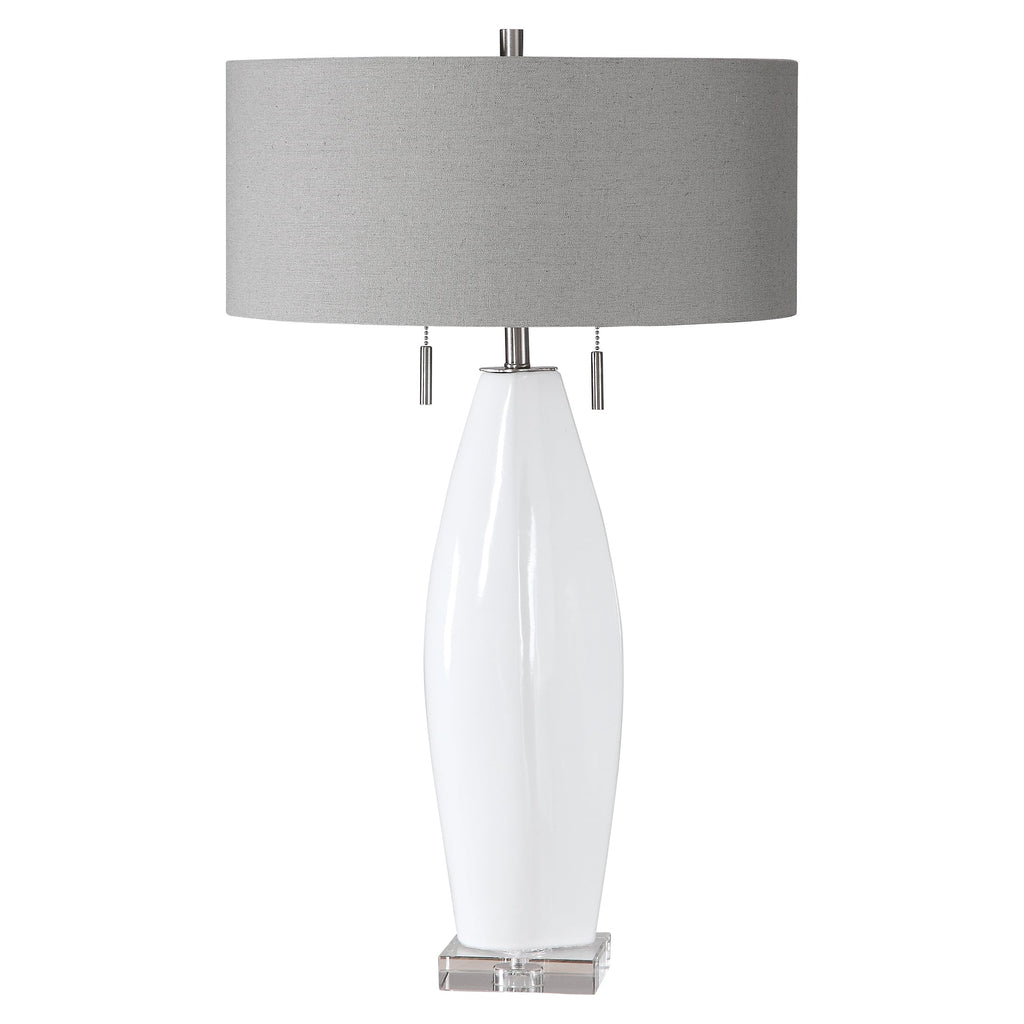 Laurie White Ceramic Table Lamp