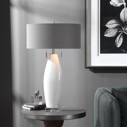 Laurie White Ceramic Table Lamp