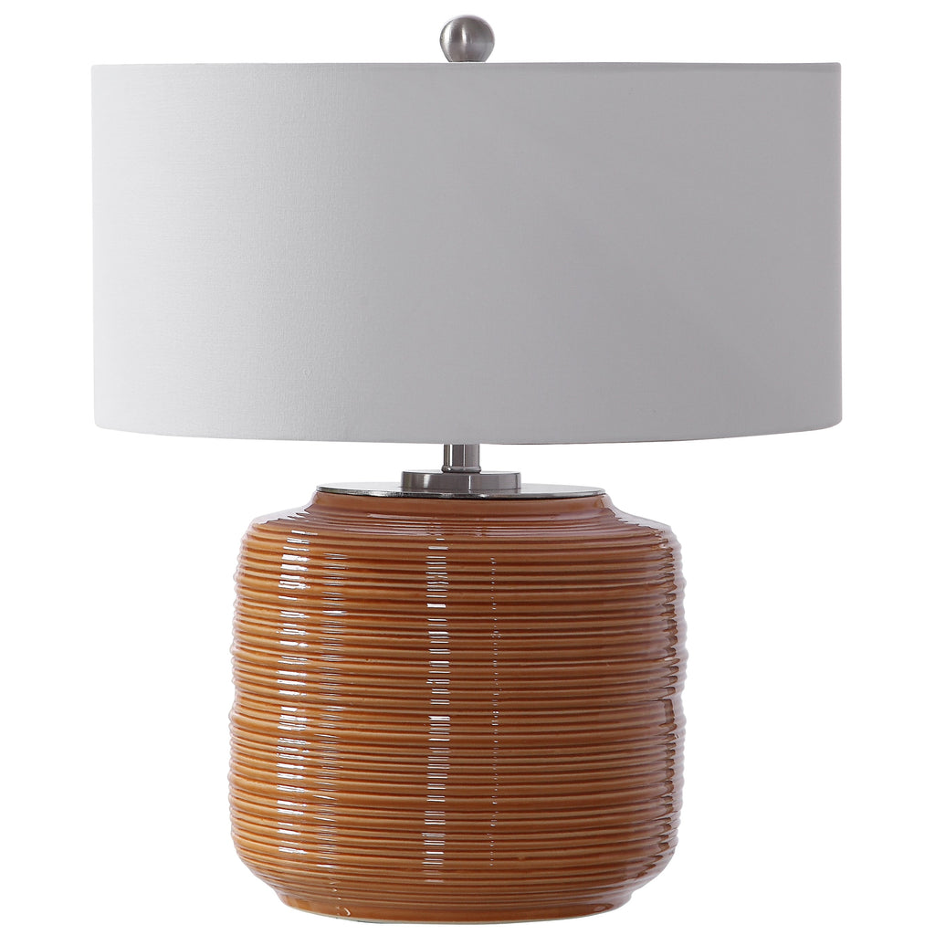 Solene Orange Table Lamp