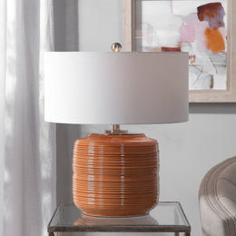 Solene Orange Table Lamp