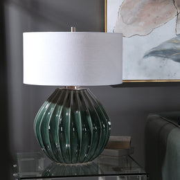 Rhonwen Green Table Lamp