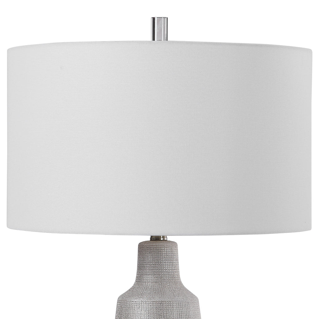 Kathleen Metallic Silver Table Lamp