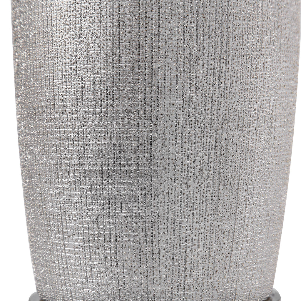 Kathleen Metallic Silver Table Lamp