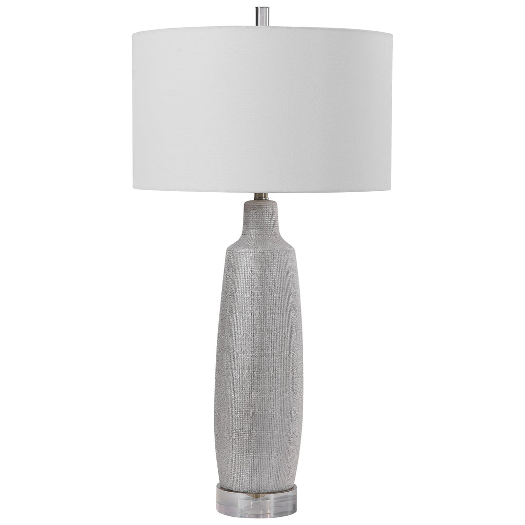 Kathleen Metallic Silver Table Lamp