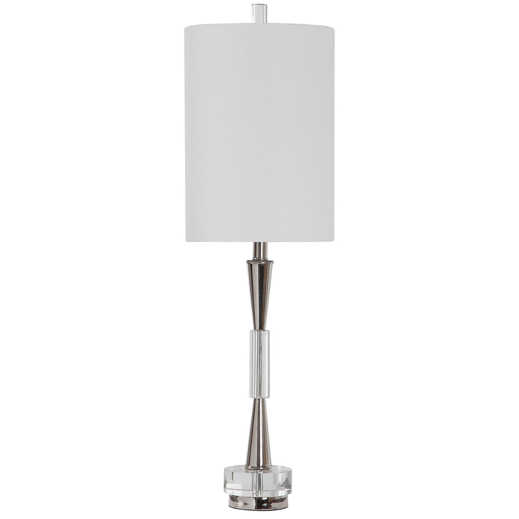 Azaria Polished Nickel Buffet Lamp