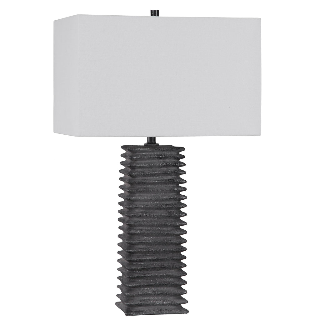 Sanderson Metallic Charcoal Table Lamp