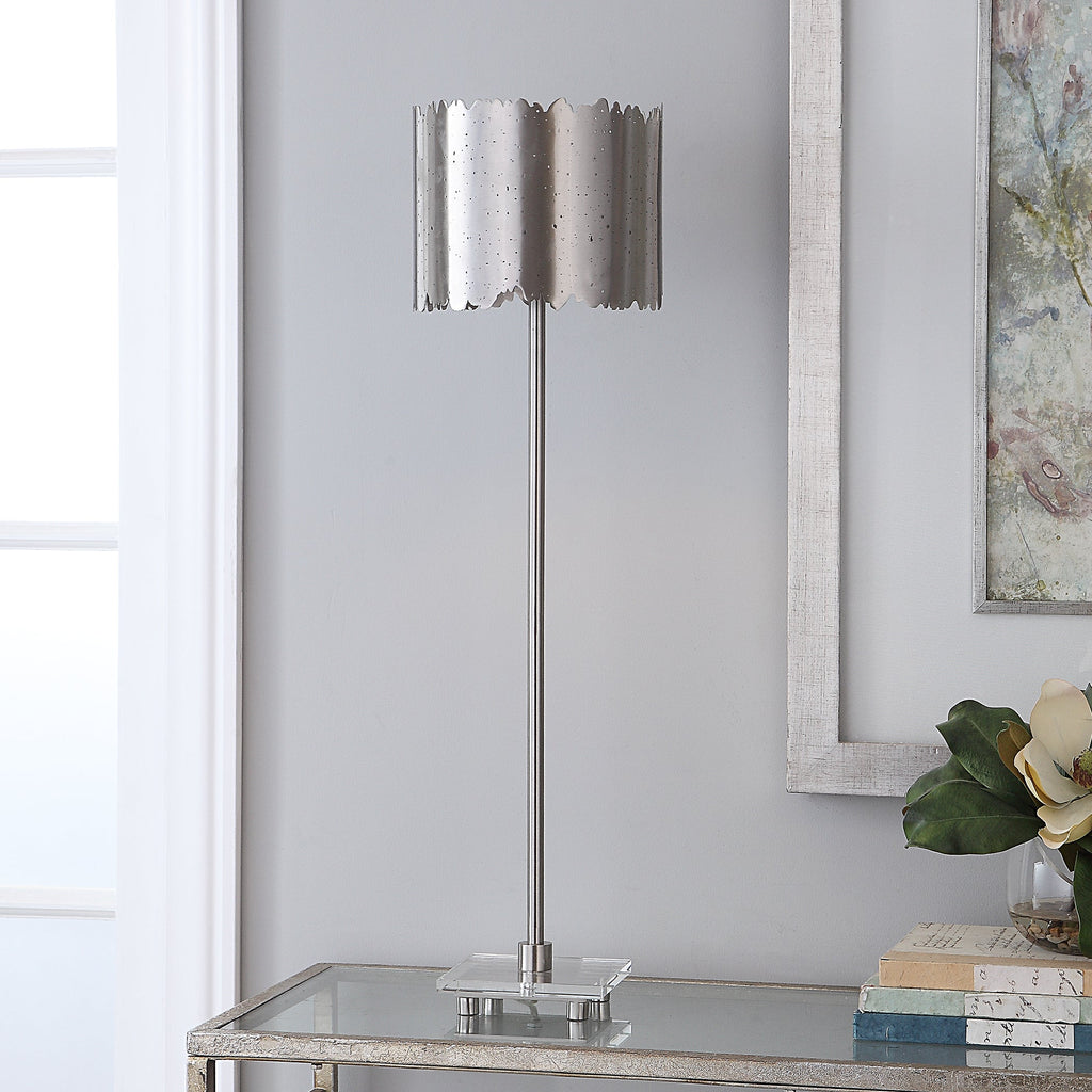 Baradla Nickel Buffet Lamp