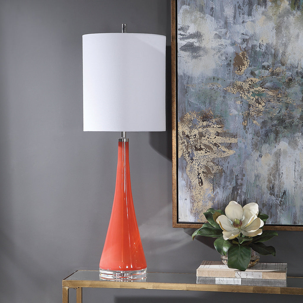 Ariel Tapered Glass Buffet Lamp