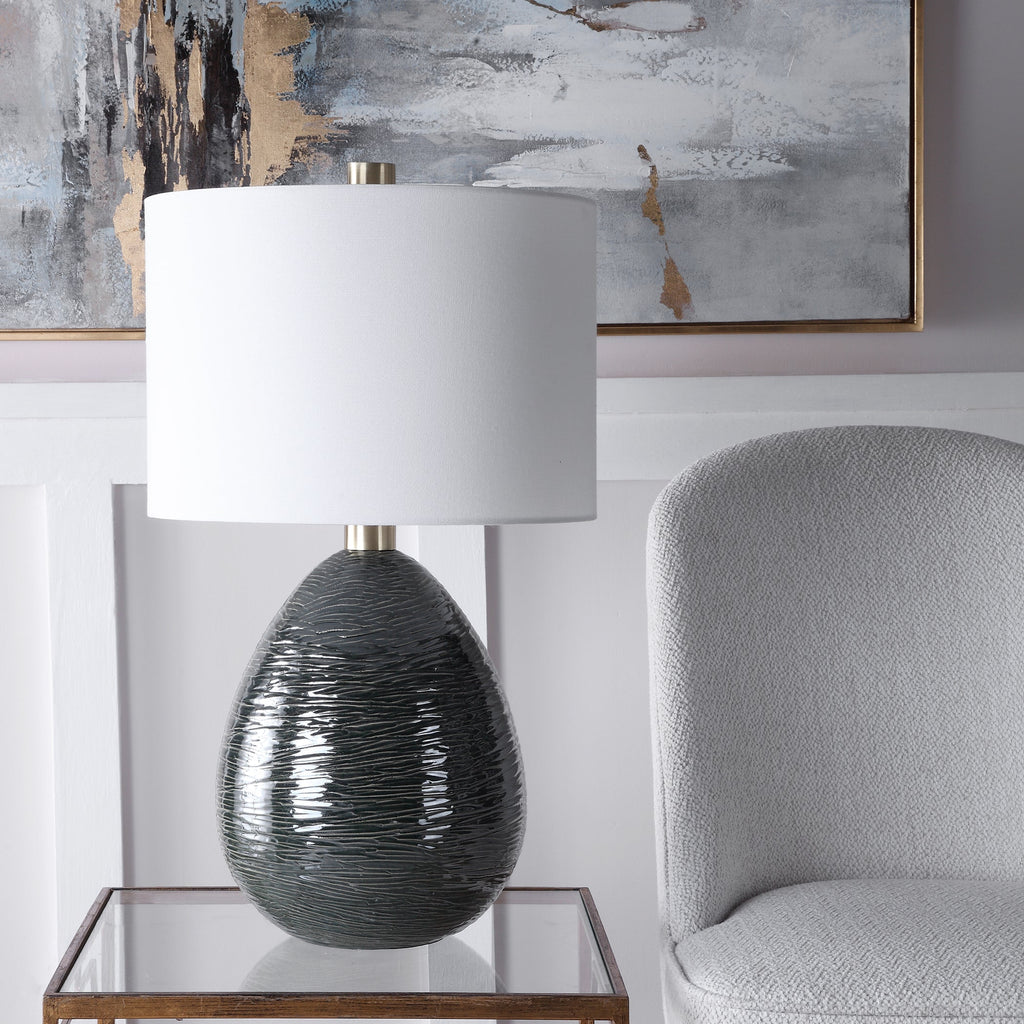 Arikara Dark Teal Table Lamp