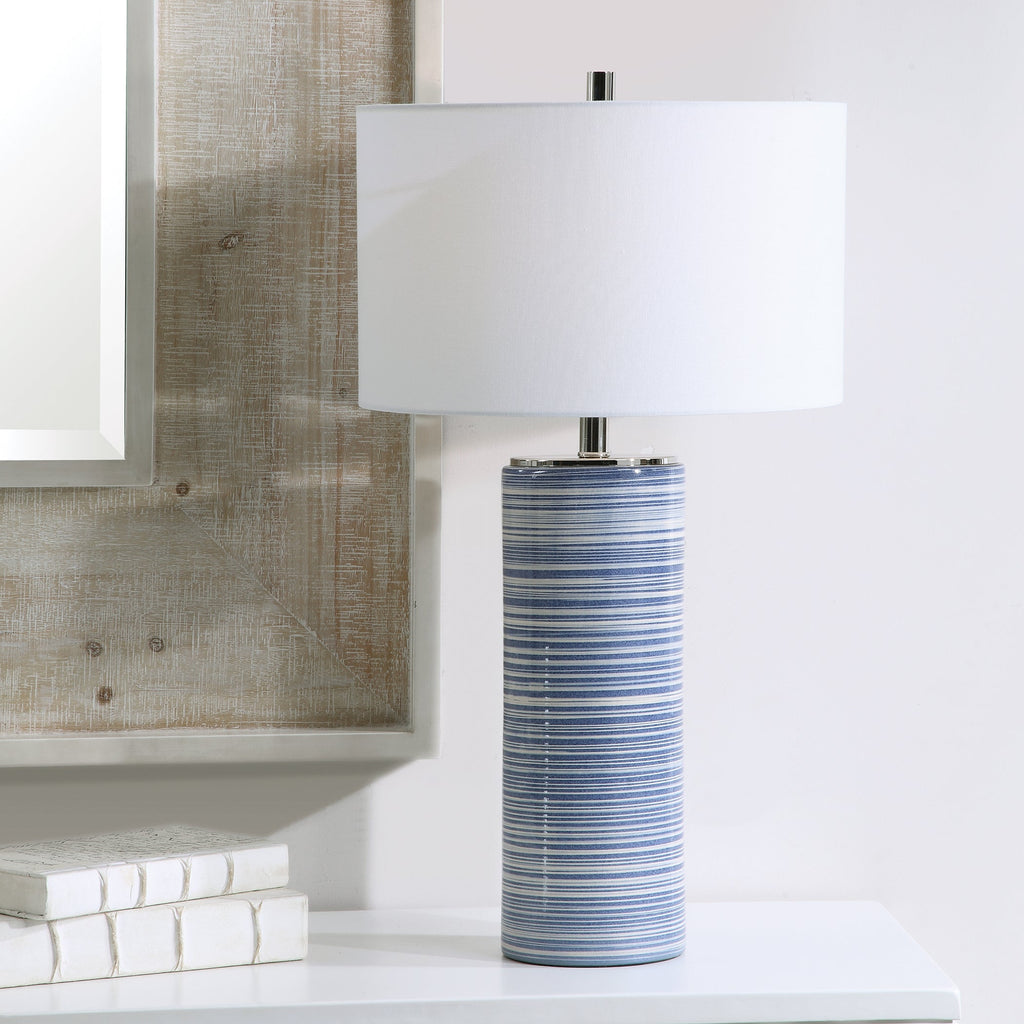 Montauk Striped Table Lamp