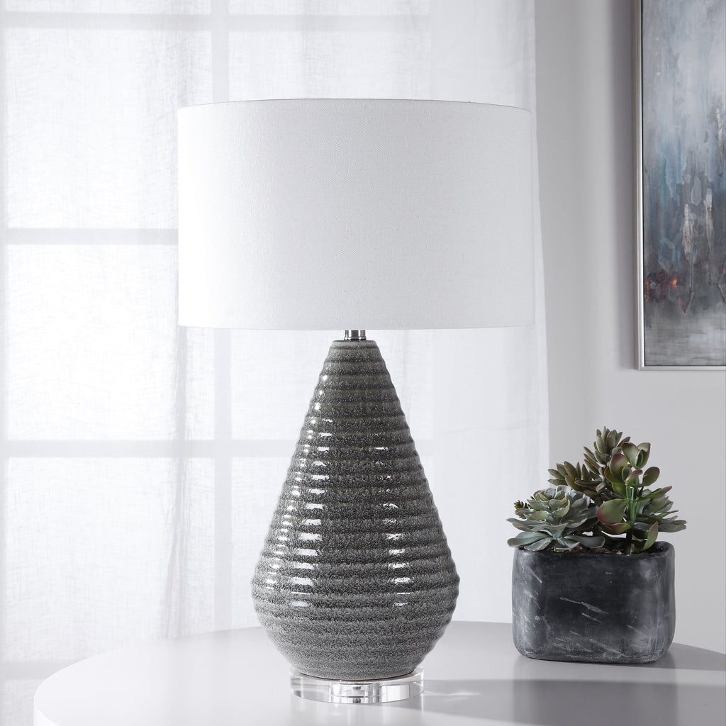 Carden Smoke Gray Table Lamp