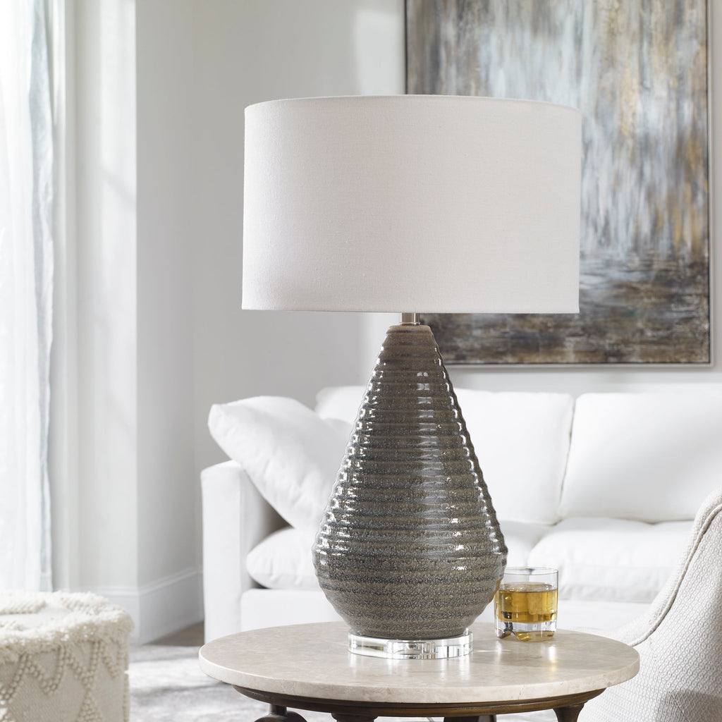 Carden Smoke Gray Table Lamp