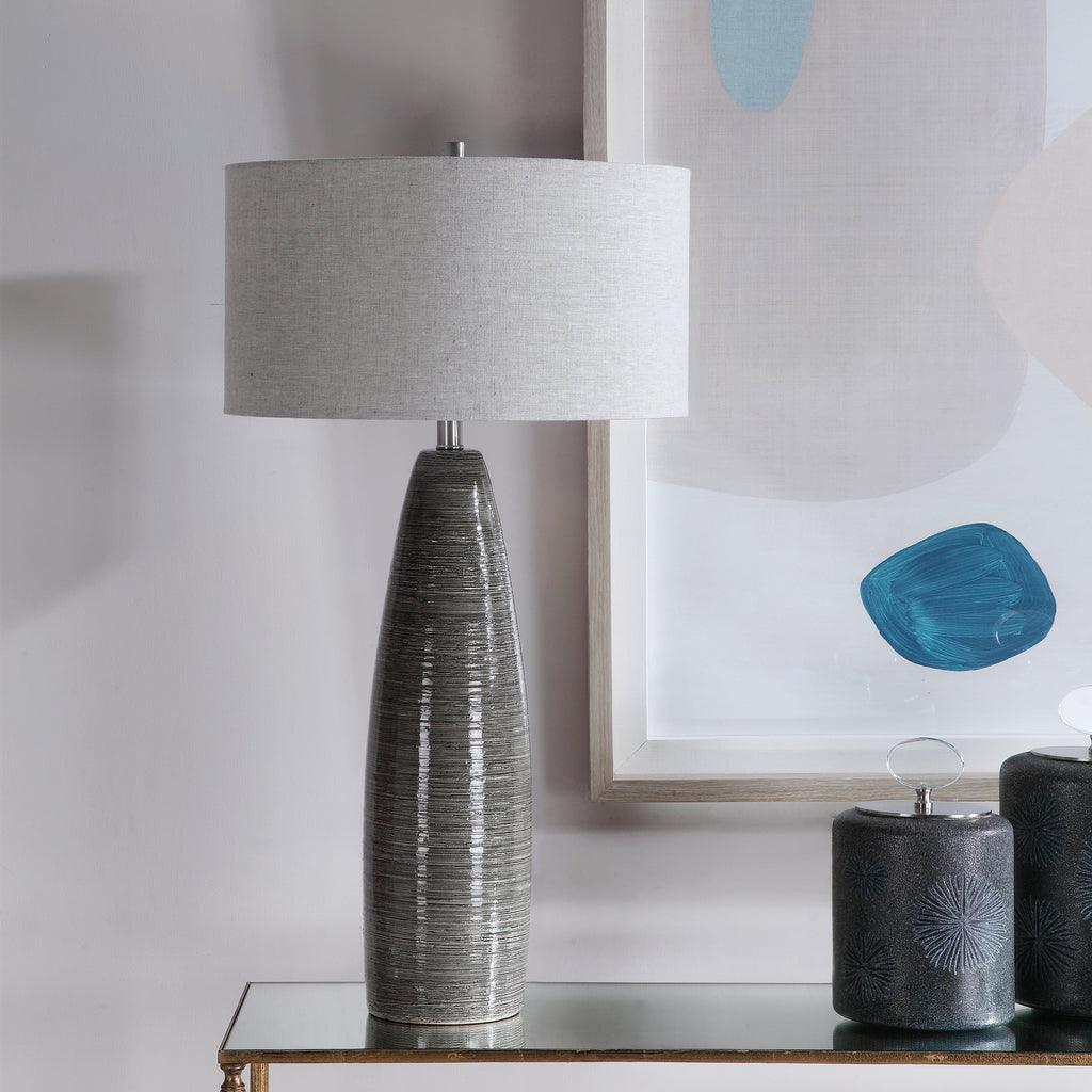 Cosmo Charcoal Table Lamp