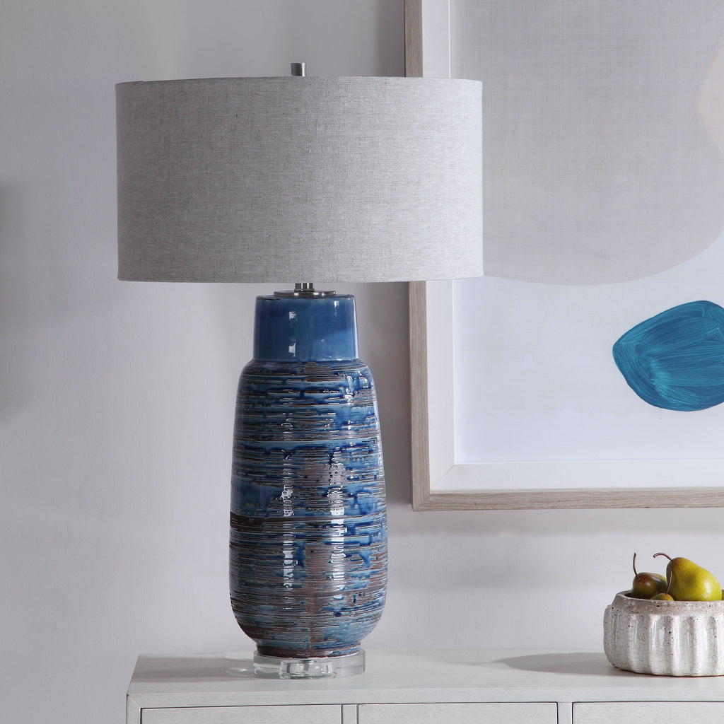 Magellan Blue Table Lamp