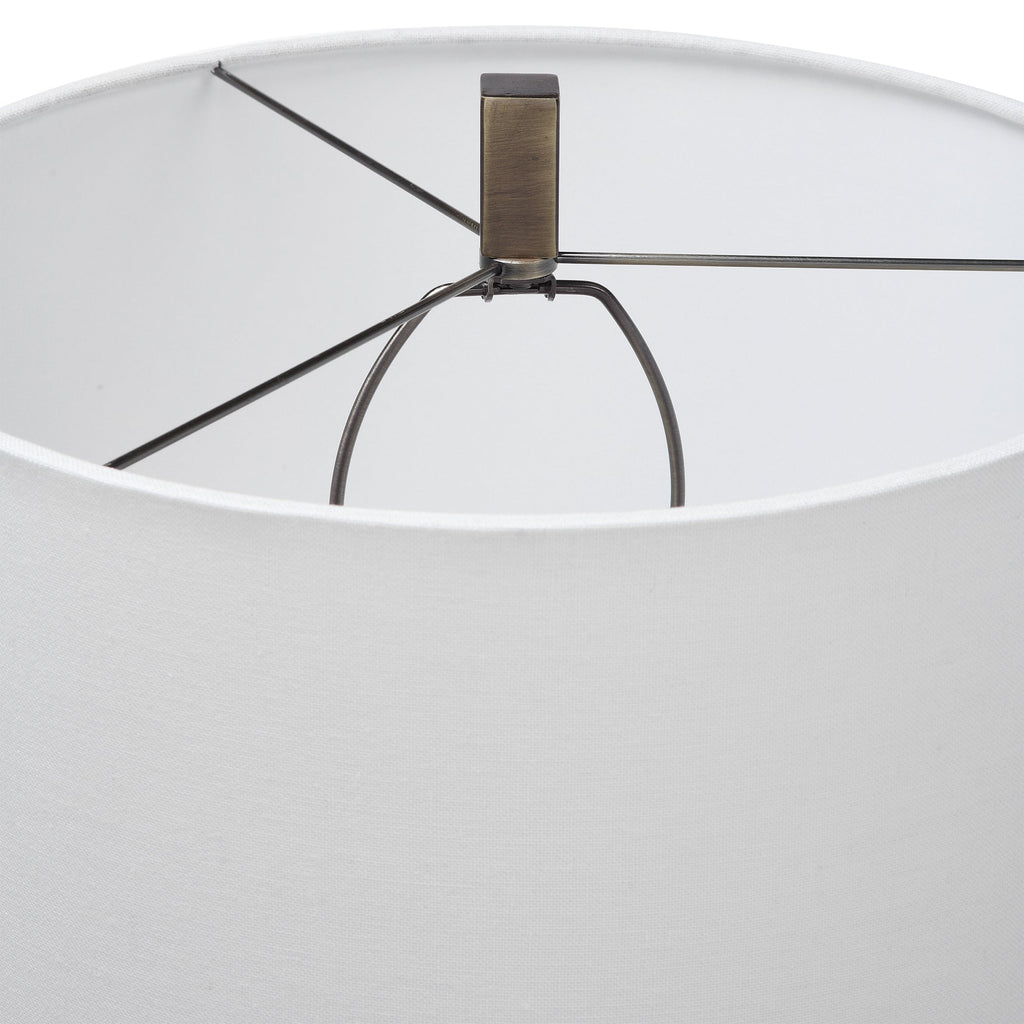 Irie Crackled Taupe Table Lamp