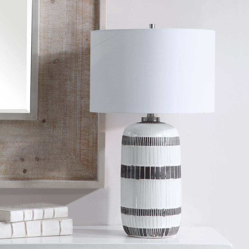 Granger Striped Table Lamp