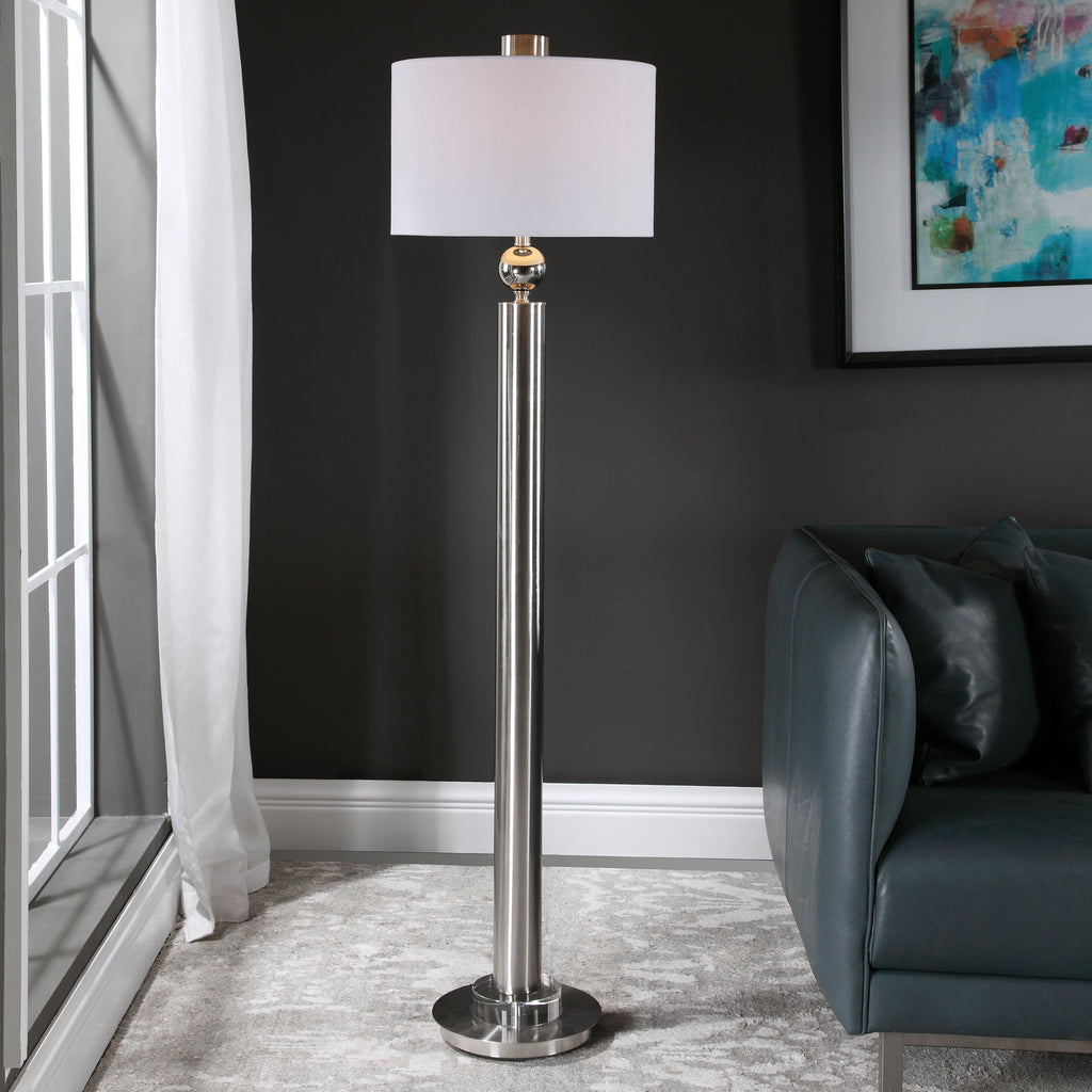 Silverton Brushed Nickel Floor Lamp