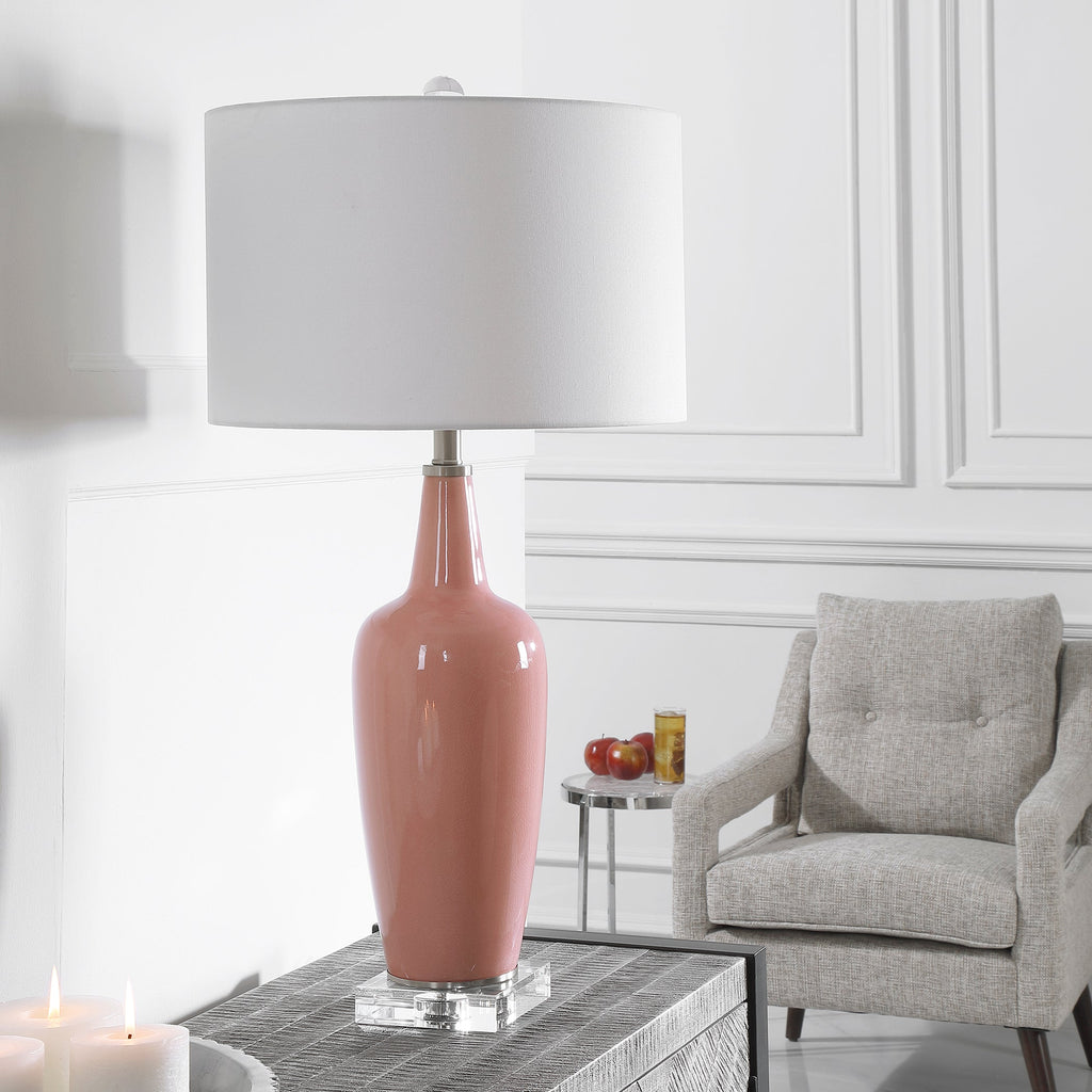 Anastasia Light Pink Table Lamp