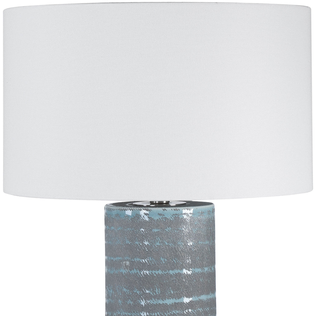 Prova Gray Textured Table Lamp