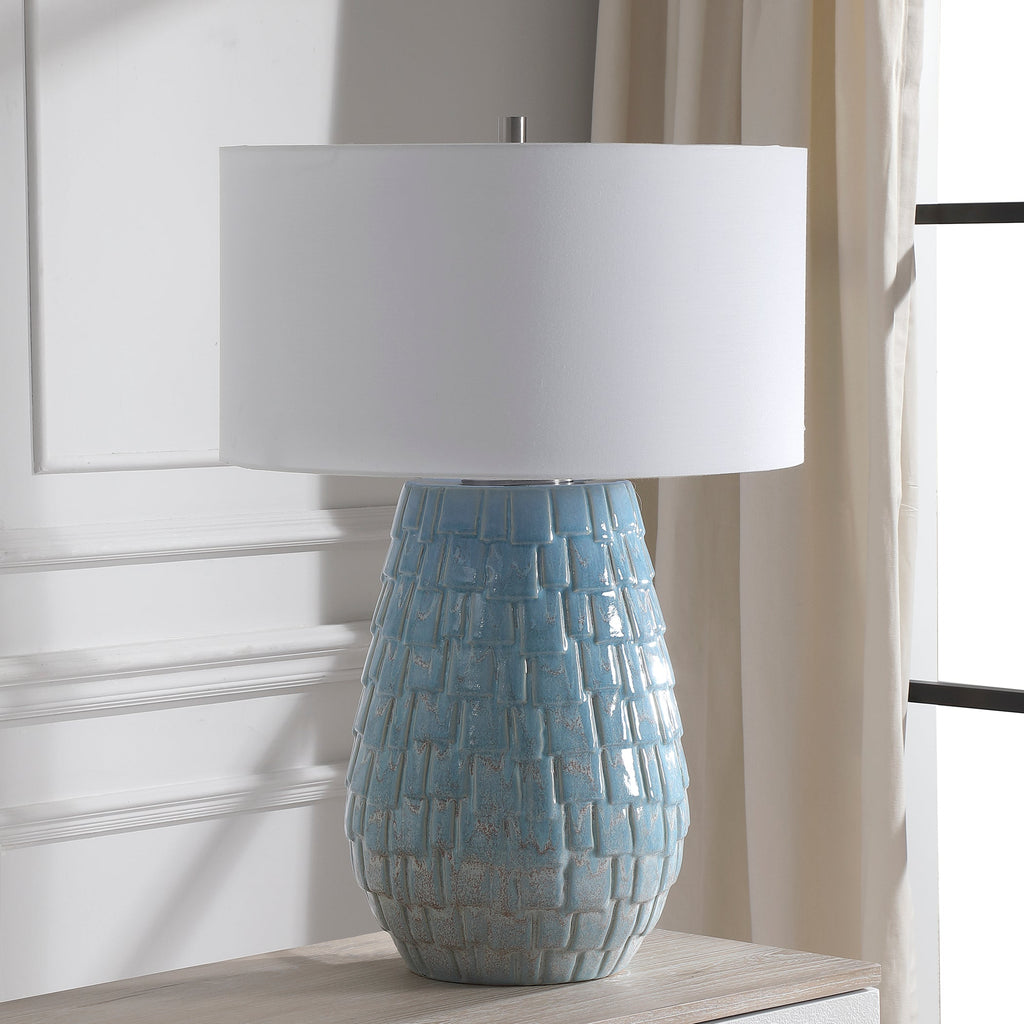 Talima Pastel Blue Table Lamp